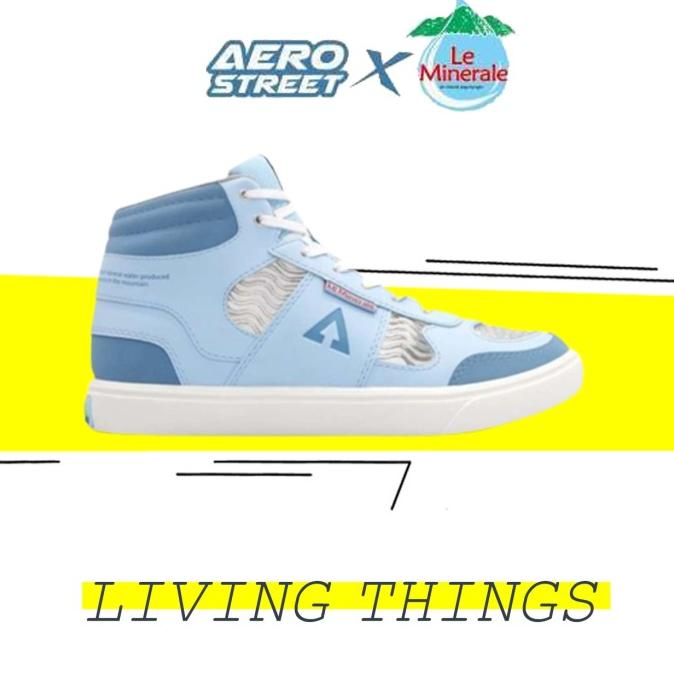 

X LE MINERALE PUTIH BIRU - SEPATU SNEAKERS AERO LEMINERALE