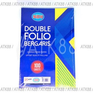 

[ART. Y23B] Kertas/Double Folio Bergaris Sidu 100 Sheets