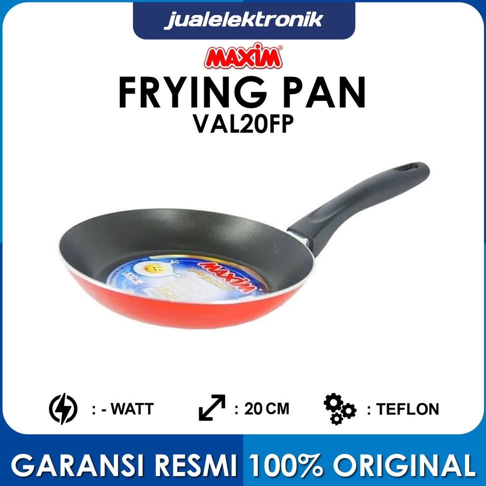 ¯Vod Maxim Valentino Fry Pan Teflon 20 cm - VAL20FP / Termurah / Teflon / Murah Meriah i Produk Terk
