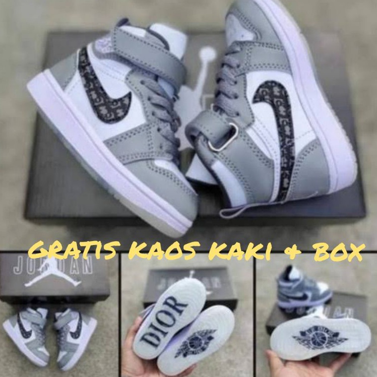 Chekout.. SEPATU JORDAN ANAK DIOR / SEPATU SNEAKER ANAK / SEPATU ANAK LAKI / SEPATU ANAK PEREMPUAN /