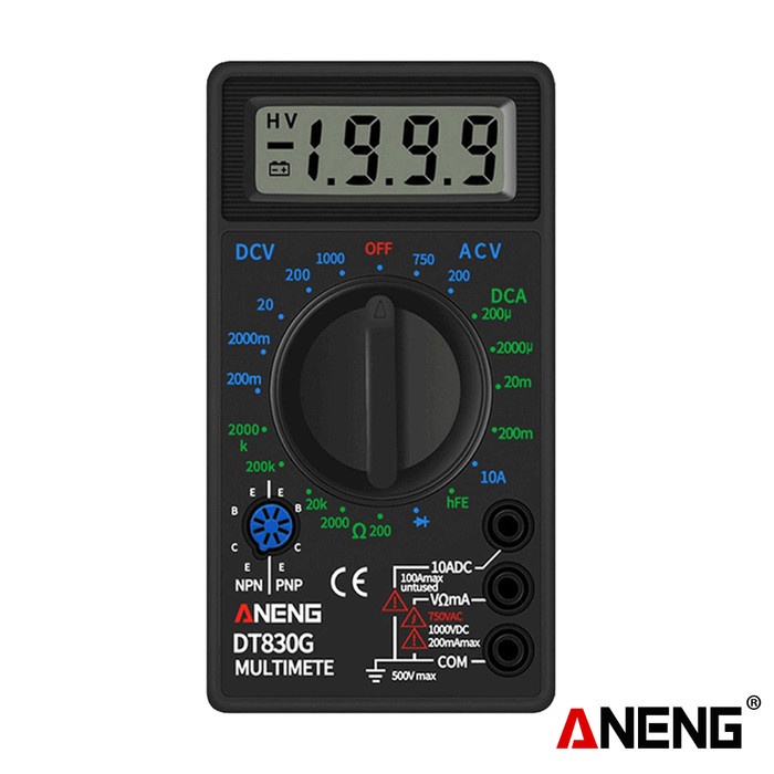 FREE ONGKIR ANENG DT830G DIGITAL MULTIMETER VOLTAGE TESTER ORIGINAL FREE ONGKIR