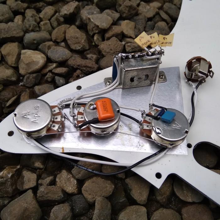 Prewiring Gitar Stratocaster 5 Way Fender Squier Wiring Harness