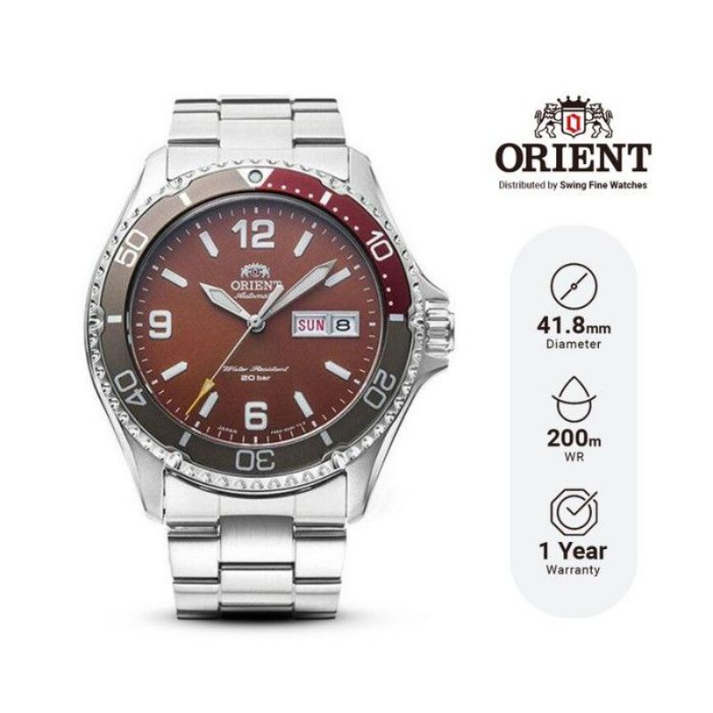 ORIENT RA AA0820R MAKO III automatic jam pria