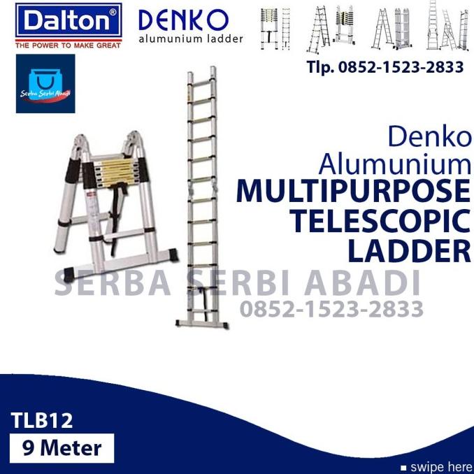 Tangga Double Teleskopik 9 Meter Denko Tipe Tlb 12