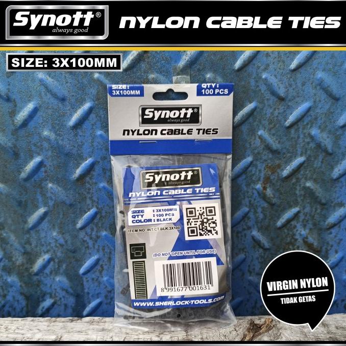 

Kabel Tis 100 Mm X 3 Mm Cable Ties Hitam Isi 100Pcs