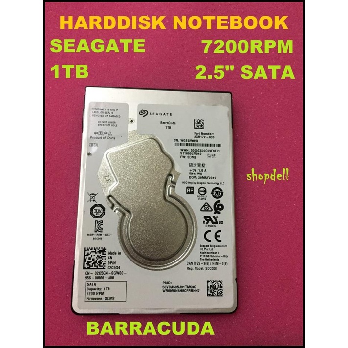 Best Product Harddisk Notebook Sgt 1Tb 7200Rpm 2.5" Sata - Barracuda | Hdd Nb