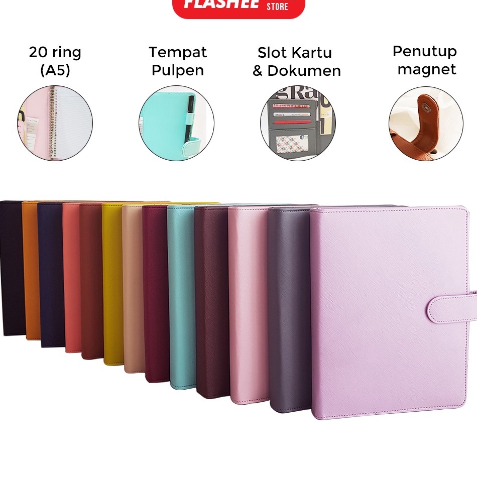 

VGVD8491 Binder Polos Eksklusif A5 20 Ring Agenda Polos Eksklusif A5 Polos 20 Ring Binder A5 20 Ring Murah