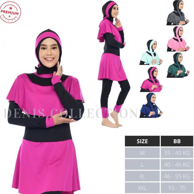 Baju Renang Muslim Muslimah Remaja dan Dewasa model crop