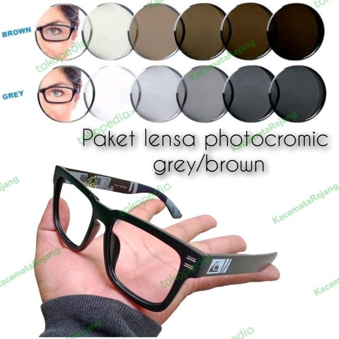 kacamata pria lensa Photocromic grey/Photocromic brown