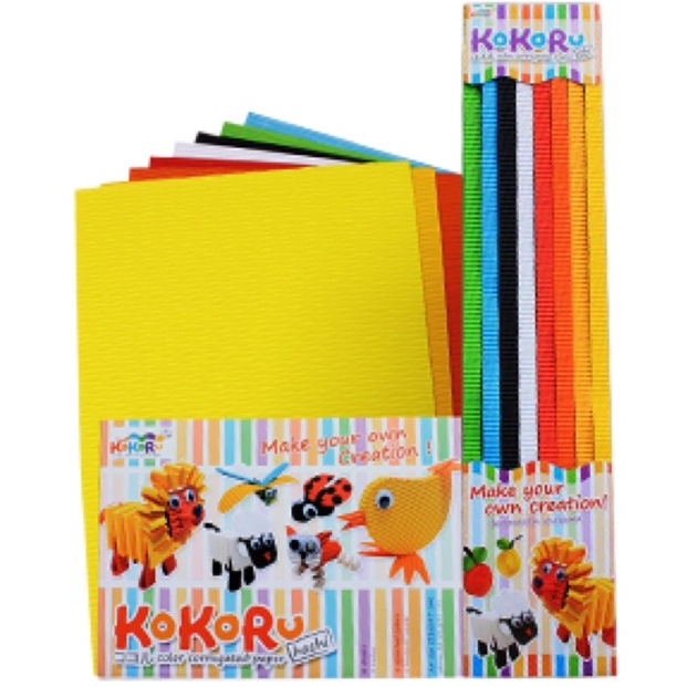 

Terlaris Corrugated Paper / Kertas Bergelombang KOKORU HACHI ukuran A4