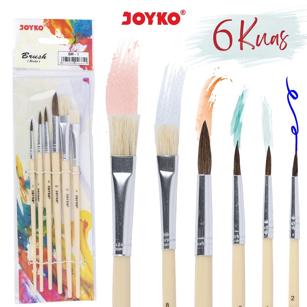 

2.2 MALL Brush Kuas Cat Air Lukis Acrylic Joyko BR-1