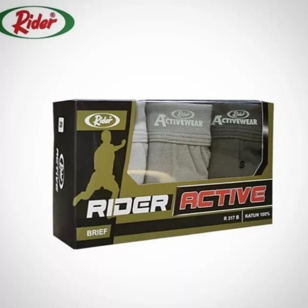 3Pcs Celana Dalam Pria / CD Pria Dewasa RIDER ACTIVE R317B