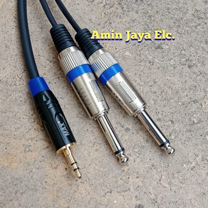 Jack Audio Stereo 3,5 To 2 Jack Akai Mono 10 Meter
