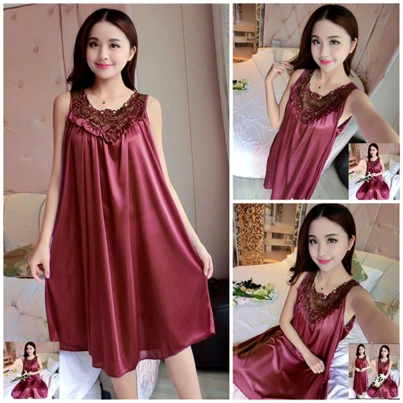 Baju Tidur Wanita Dewasa Setelan Sexy Terbaru Lengan Panjang Cp Babydoll Rayon Premium Babydol Bju A