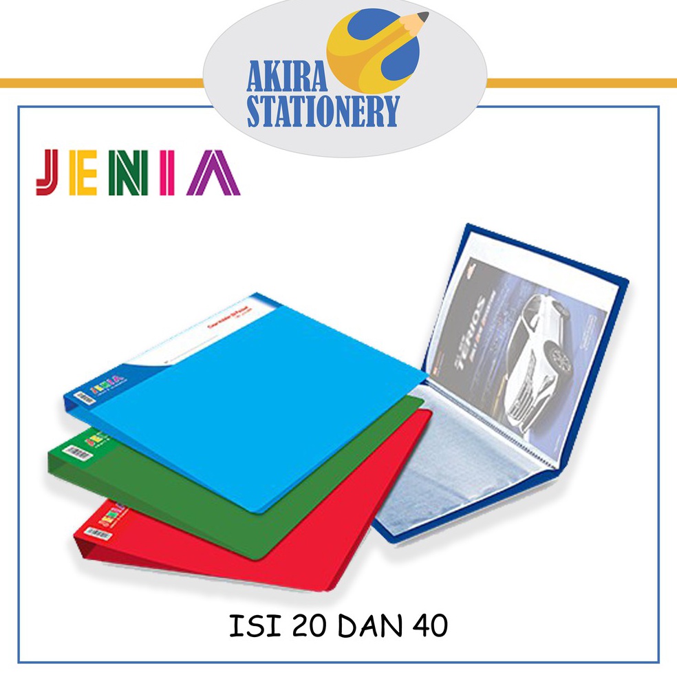 

[KJV ❣✉] MAP CLEAR HOLDER FOLIO JENIA 20 - 40 POCKET POLOS - amanah..!