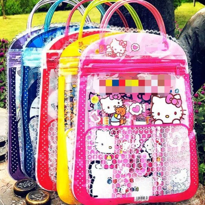 

Official Shop5m0La STATIONARY SET FREE BAG / SET ALAT TULIS ANAK SEKOLAH MOTIF KARTUN.