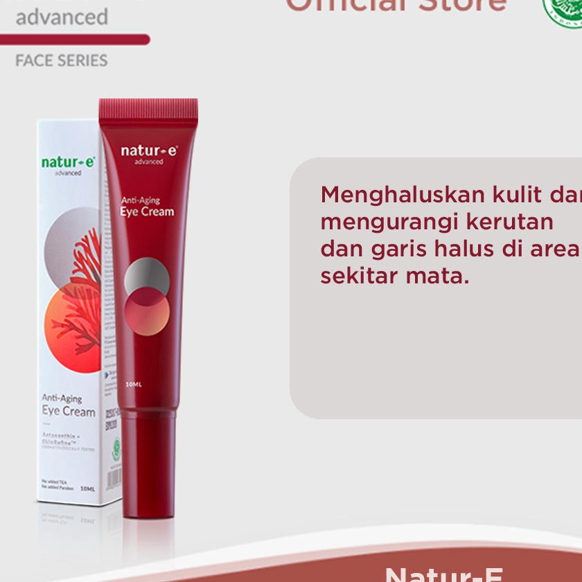 (U-H✓☎4] Natur-E Advanced Anti-Aging Eye Cream / Eye Treatment (DANAYE10) Krim Mata- muurah..