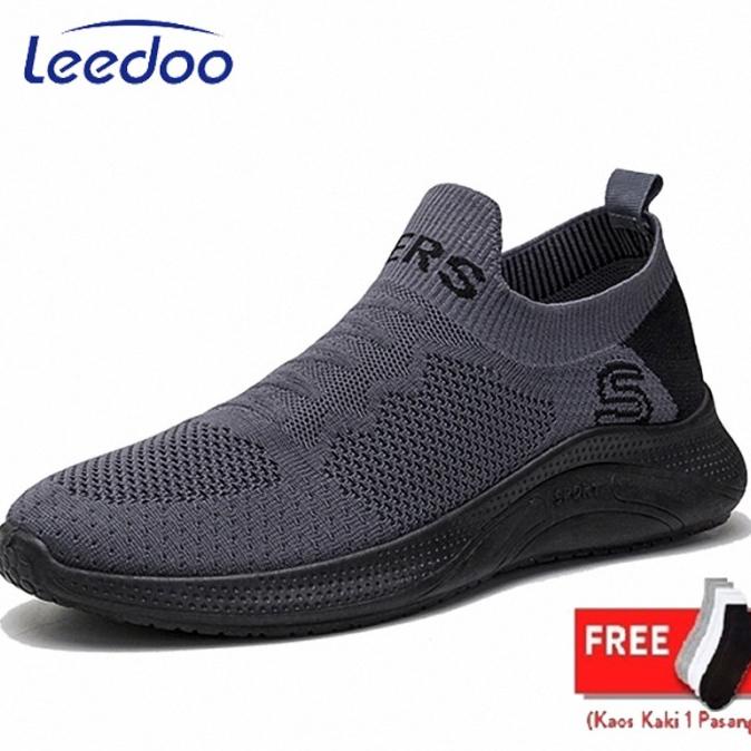 Leedoo Sepatu Sneakers Pria Sepatu Olahraga Running Import Mr127