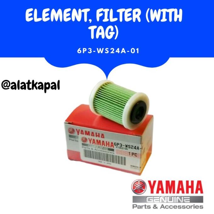 Element Filter With Tag 6P3-Ws24A-02 Untuk Mesin Tempel Yamaha 2Tak
