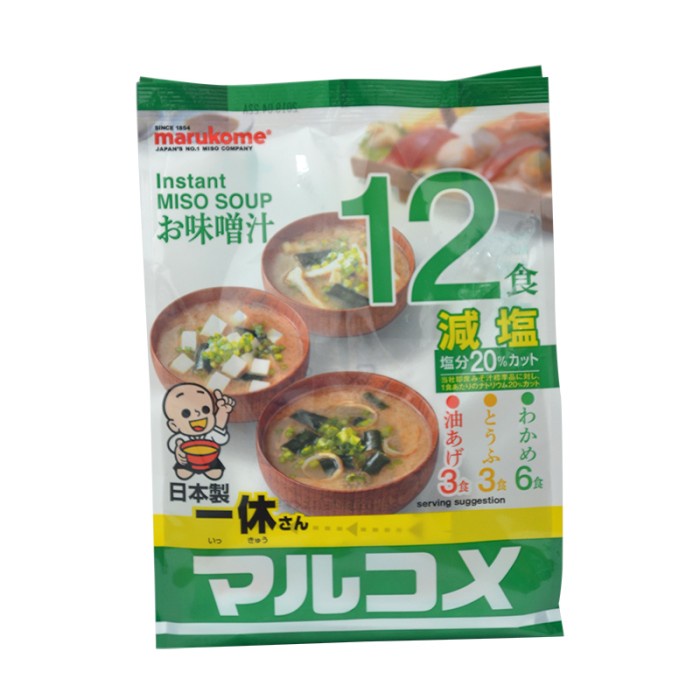

Sup Instan Less Salt Marukome Ikkyusan Genen 260 Gr