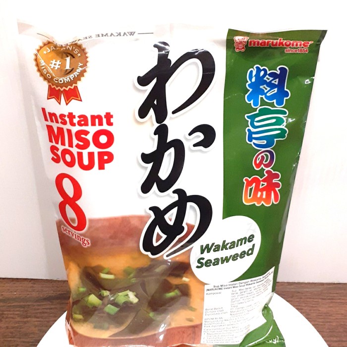 

Sup Miso Instan Marukome Instant Miso Soup Wakame Seaweed 156G