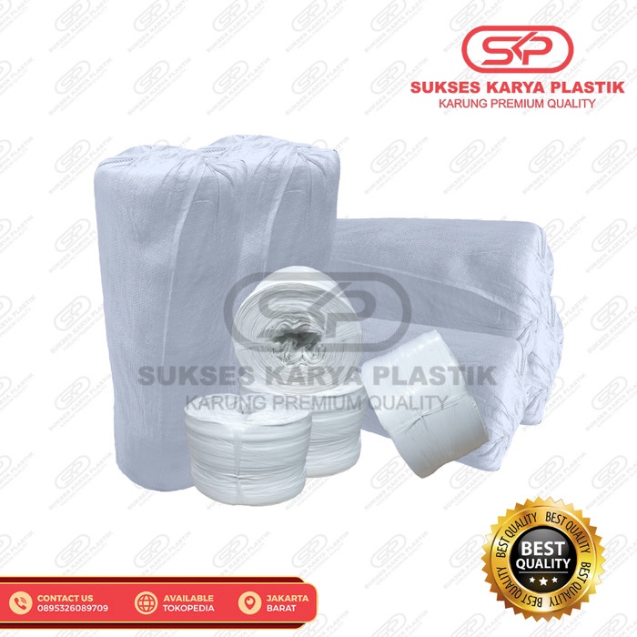 Terlaris Tali Rafia Putih 5 Kg Tali Plastik Rafia Putih 5Kg Tali Losan