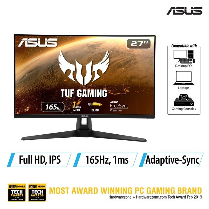 Monitor Asus VG279QL1A - Asus TUF Gaming VG279QL1A FHD Monitor 27" 165