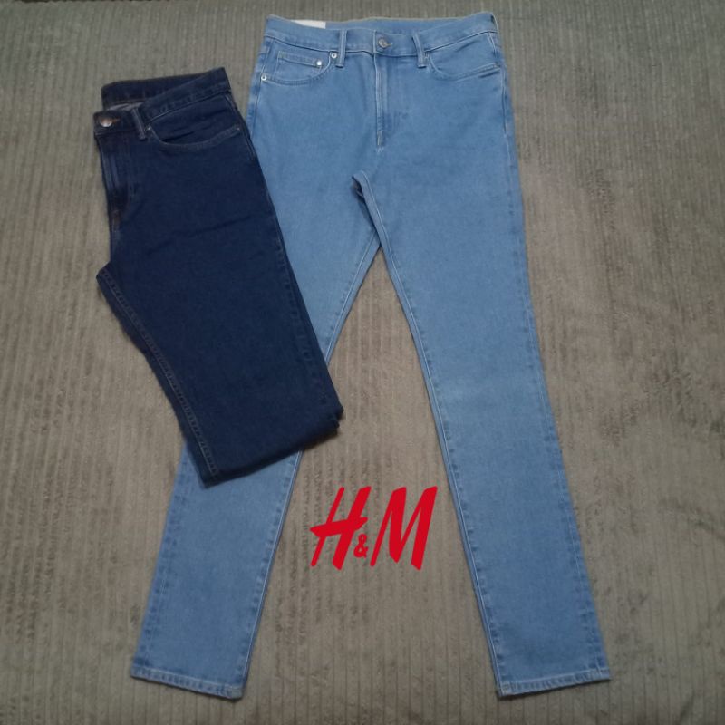 Celana Jeans Pria H&M Stretch 100% Original
