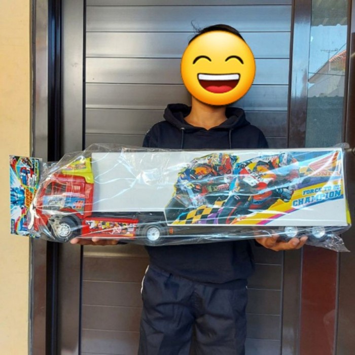HOT SALE MAINAN TRUK KONTAINER BOX SPONSOR TRUK GANDENG JUMBO TERMURAH