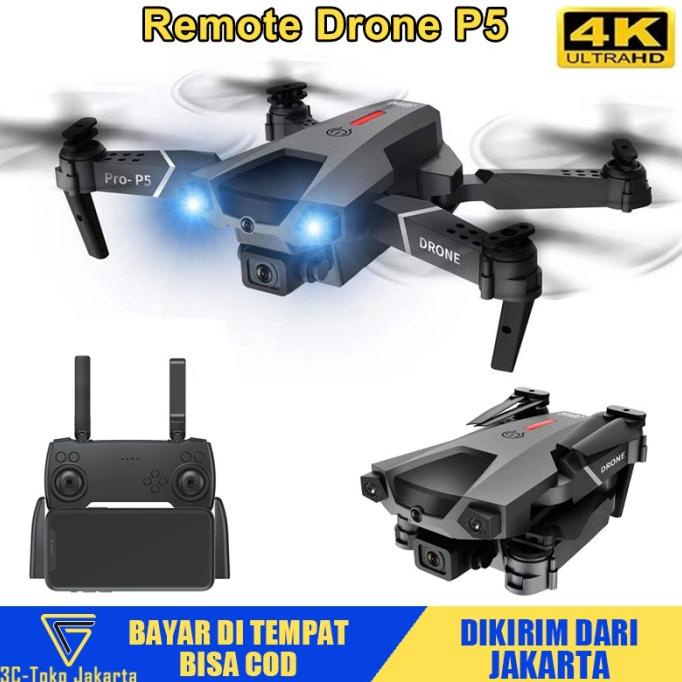 RC Drone P5 kamera HD 4K Fotografi Udara Profesional Drone Kamera