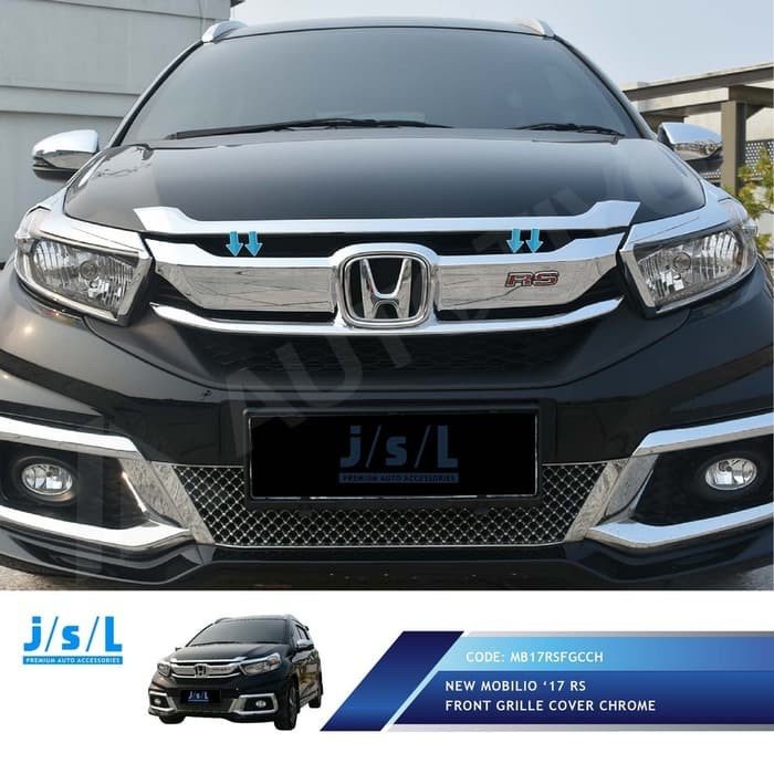 New Mobilio 2017 Grille Cover Chrome RS/Aksesoris Honda Mobilio terpopuler