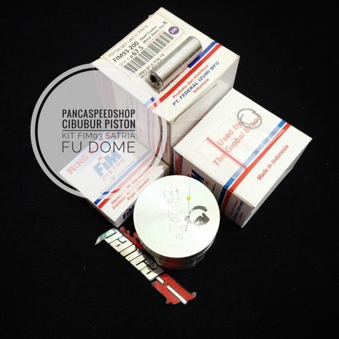 SALE PISTON KIT FIM 93 SATRIA FU PIN 16 65 66 67 68 CUSTOM DOME Termurah