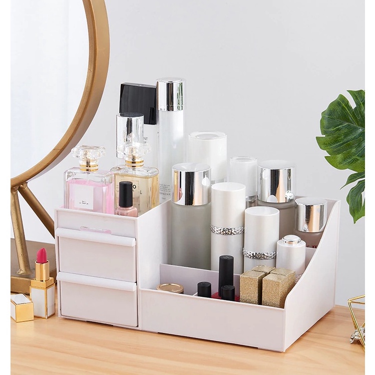 ➛ Rak Kosmetik Drawer Make Up Organizer Kotak Makeup Laci Rak Meja kecil NEW ❃ Harga Murah