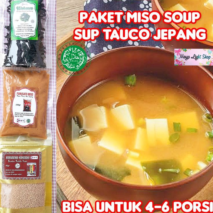 

Laris Paket Miso Soup (Miso, Dashi, Wakame) kaldu ikan tauco jepang wakame murah sup miso jepang murah halal Terkini
