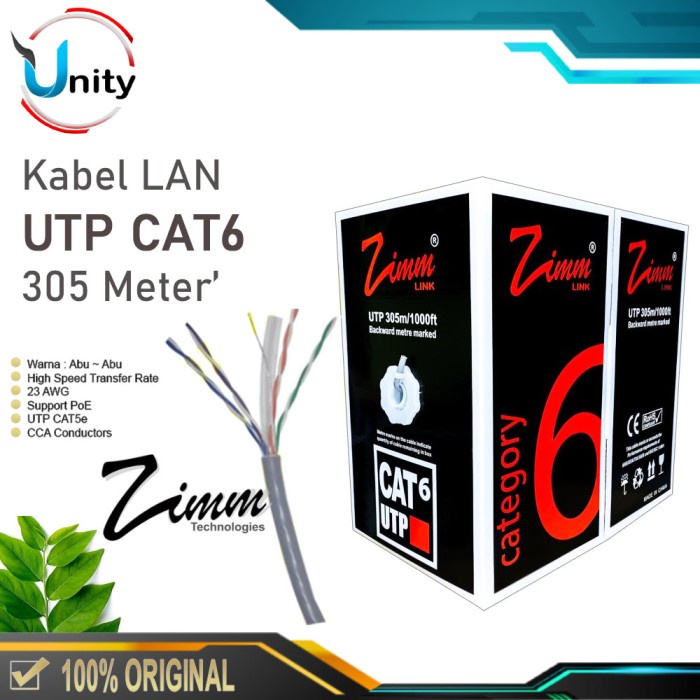 Bestseller Kabel Utp Cat6 Zimmlink Kabel Lan Utp Cat 6 1Roll 305 Meter