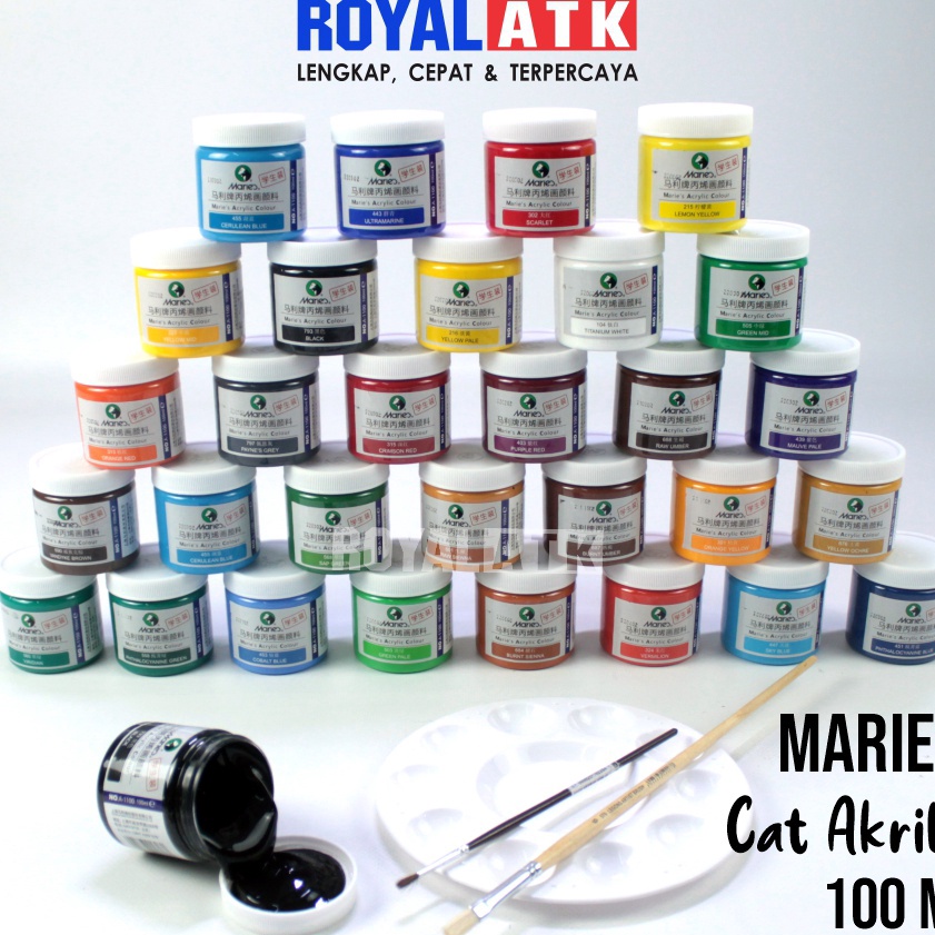 

[F-☞P❦N) Maries Acrylic Paint / Cat Akrilik Maries 100ml /berkualiitas.