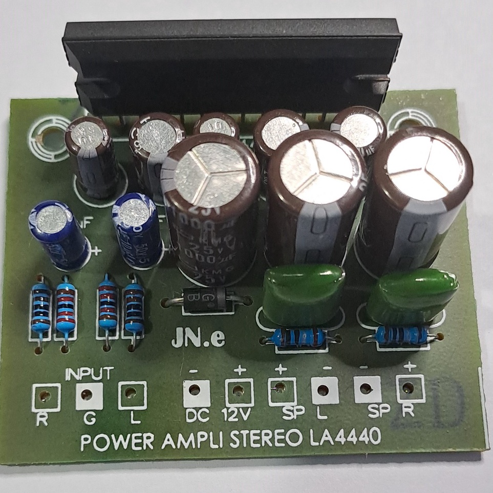 ❀MYH KIT POWER AMPLI MINI STEREO LA4440 DC12V ✱ ★★★