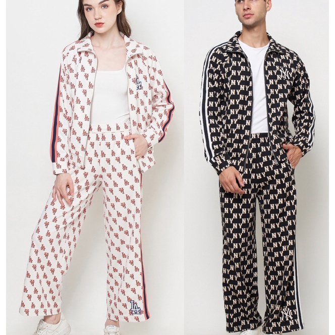 [R➛/A㊖O] MLB SET - Monogram Logo Jacket & Straight Pantpaling.lariis..