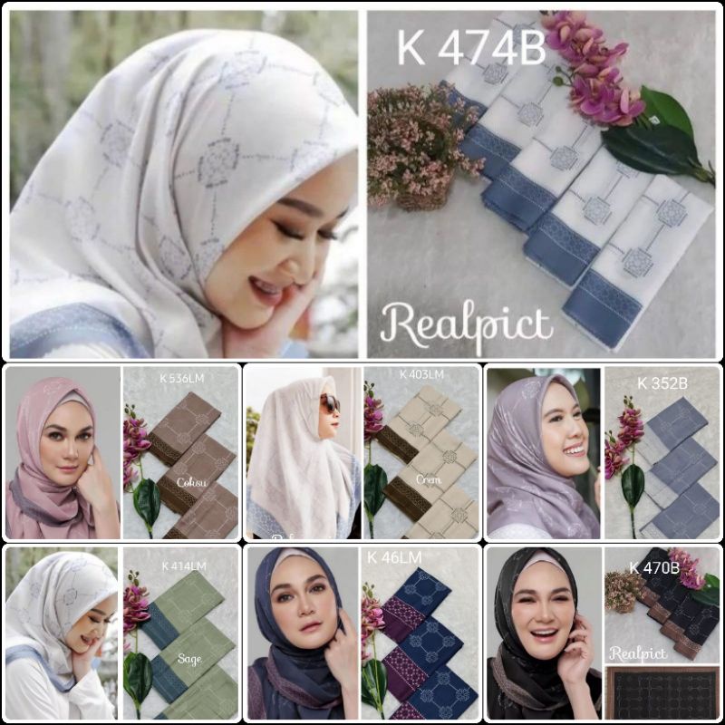 Jilbab voal motif lasercut hijab motif premium (harga grosir)