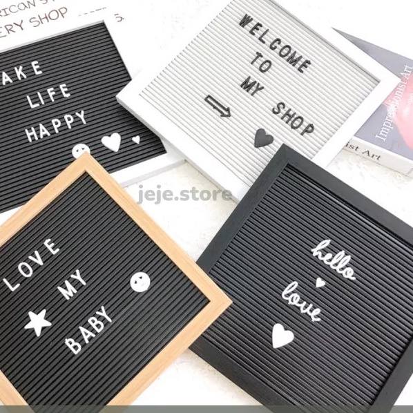 

[K12-☼] [1 Pcs] Letter Board / Papan Tulis Tempel / Papan Huruf & Angka / Papan Nama Bayi / Papan Huruf 25x25»!