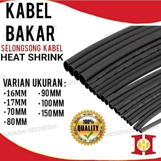 Heat Shrink Kabel Bakar Konektor Penyambung Kabel Isolasi Ukuran Besar