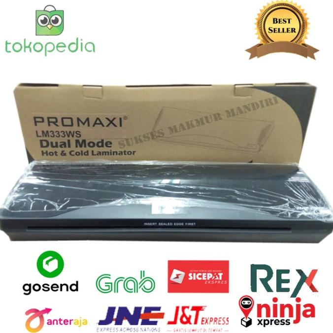 

Promaxi Lm-333Ws Mesin Laminating Size A3 - Laminator Hot & Cold