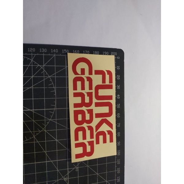 

cutting stiker funke gerber