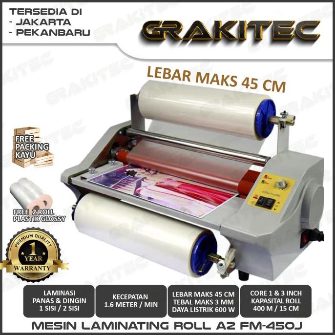 

Mesin Laminasi Roll/Mesin Laminating Roll A2 Gk450J Free Packing Kayu