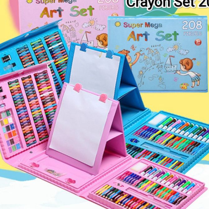 

(N-◆8»Z] ART SET 208 Pensil Warna Crayon Set 150pcs/Crayon Mewarnai 150 Warna /treending.!!