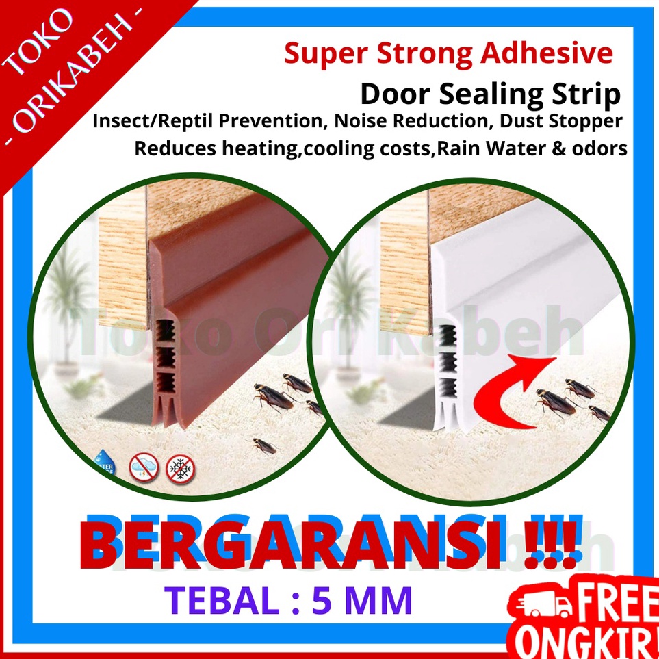 ★ HNq Karet Penutup Celah Bawah Pintu / Penghalang Pintu Bawah / Seal Penutup Celah Bawah Pintu ✬ (B