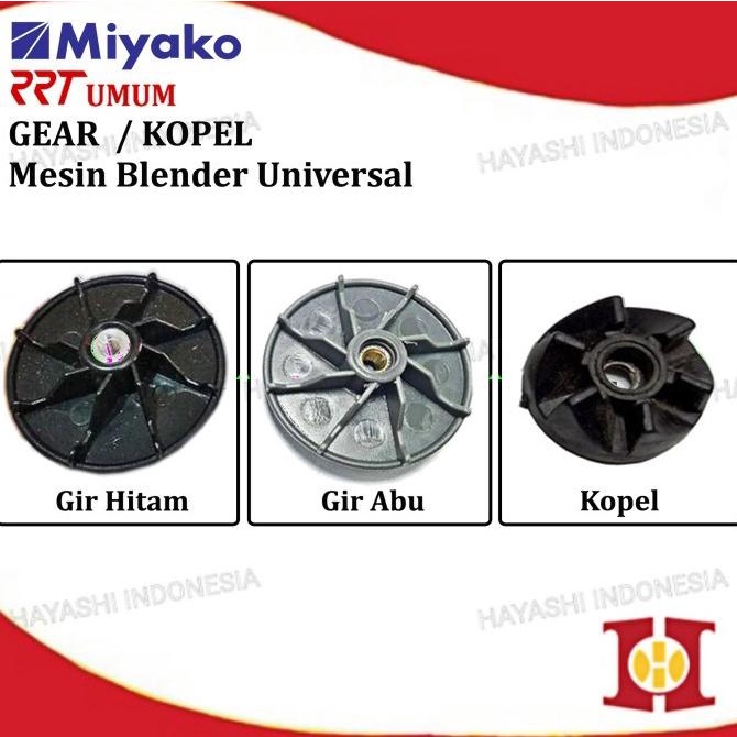 Gear Gigi Kopel Blender Karet Pisau Miyako National Sanex GMC Airlux