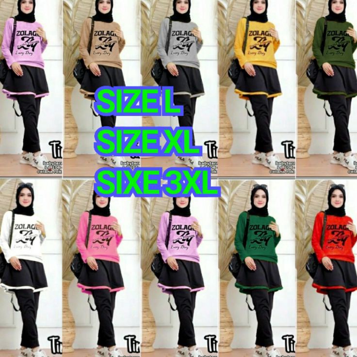 Az SET BIKER ZLQ TIME SET JUMBO TIME GOWES ZLQ PREMIUM BABYTERY SABLON SETELAN WANITA ONE SET CK UK 