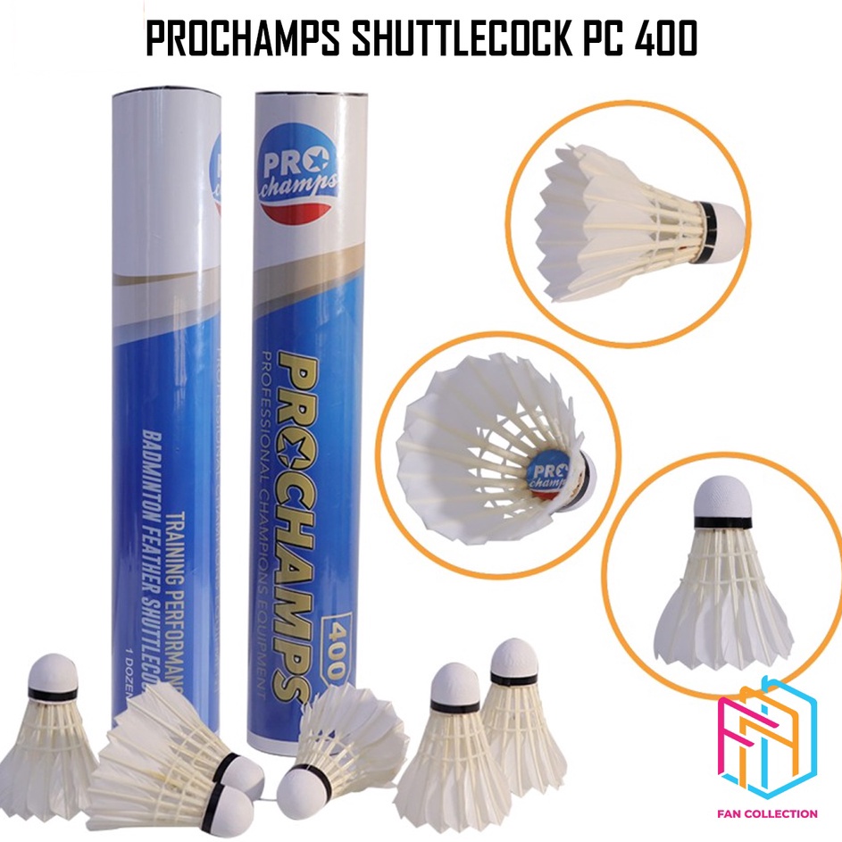 ↔ PROCHAMP PC 400 SHUTTLECOCK BADMINTON ORIGINAL ✸ ➨