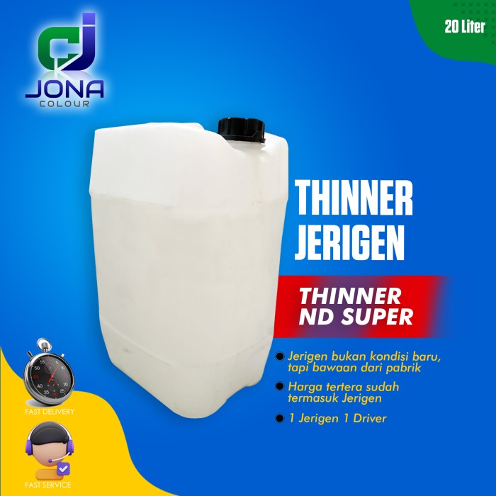 Thinner Nd Super Jerigen 20 Liter Kemasan Jerigen Pengencer Cat Dll Bestseller Thinner